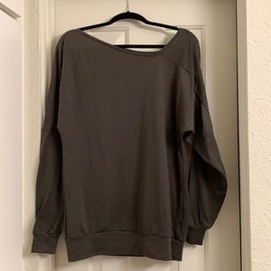 Off-Shoulder Long Sleeve Tunic